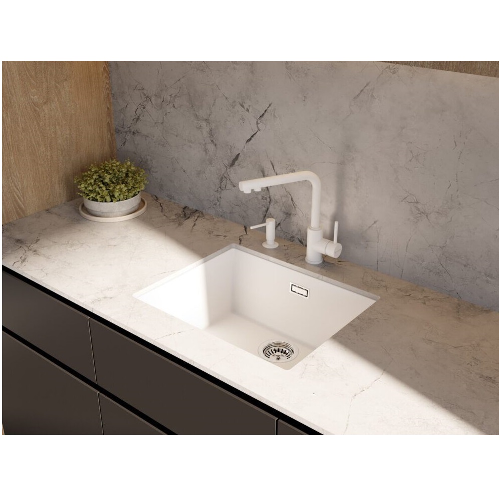 Дозатор встраиваемый Omoikiri OM-02-P Белый матовый 4975019 — изображение 2