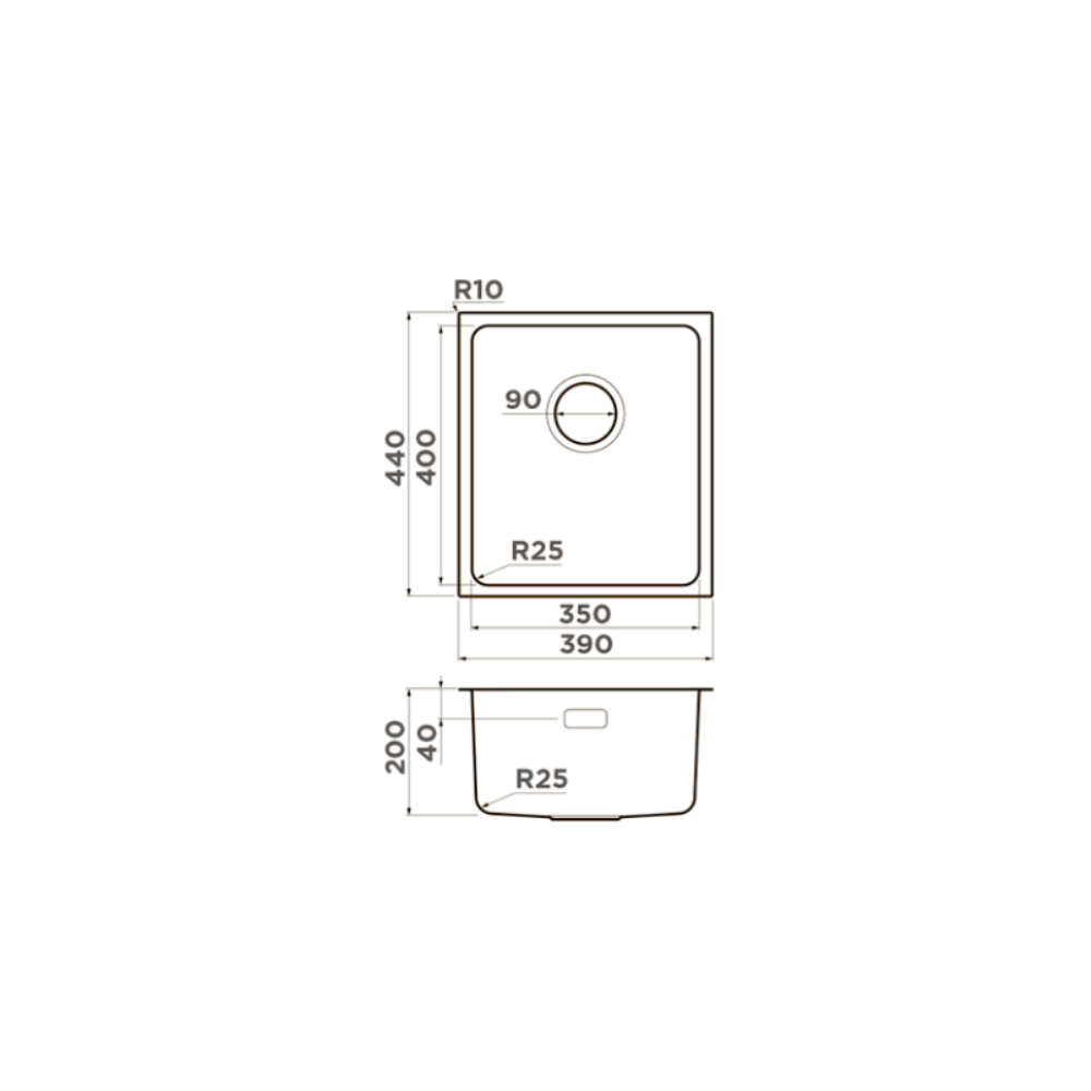 Мойка кухонная Omoikiri Tadzava 39 Вороненая сталь 4993079 — изображение 4
