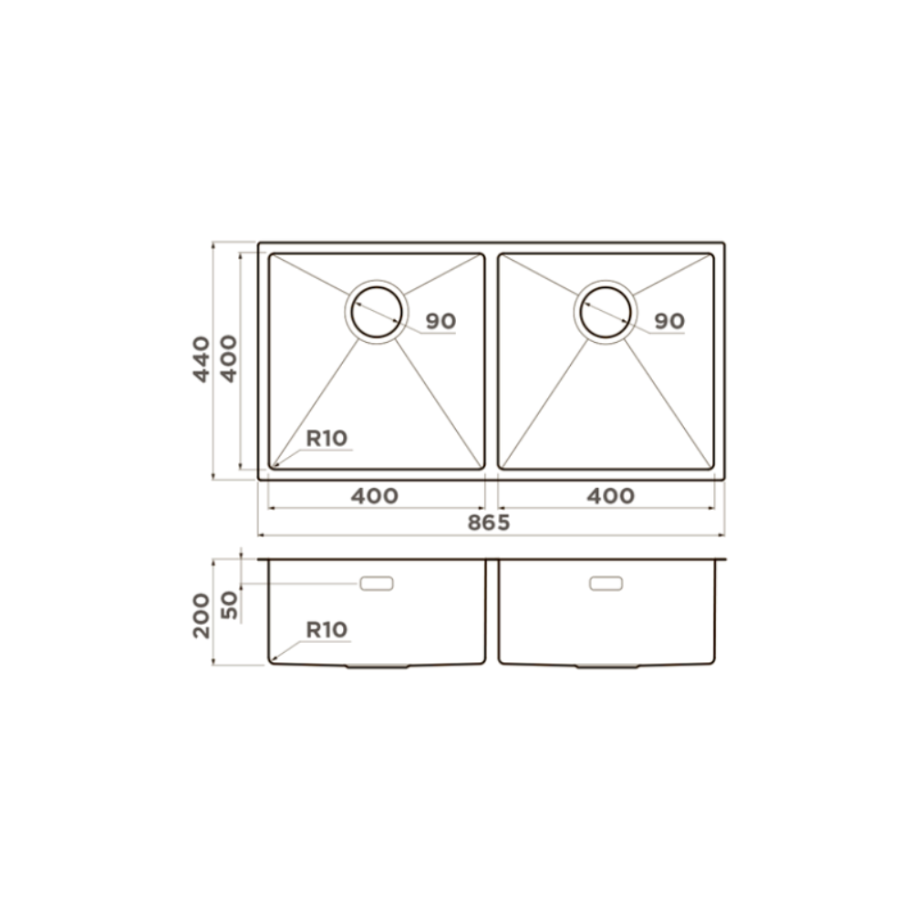 Мойка кухонная Omoikiri Taki 87 Вороненая сталь 4993793 — изображение 4