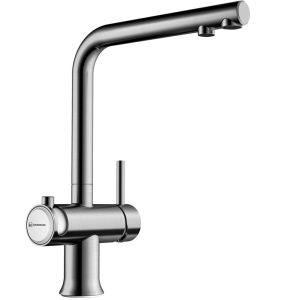 Смеситель для кухни Omoikiri Hotaru Сталь / Белый 4994050