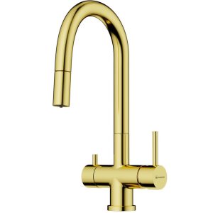 Смеситель для кухни Omoikiri Akita-S Золото светлое 4994350