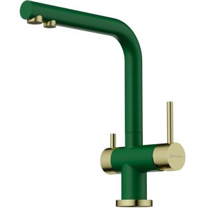 Смеситель для кухни Omoikiri Nagano Зеленый / Золото светлое 4994432