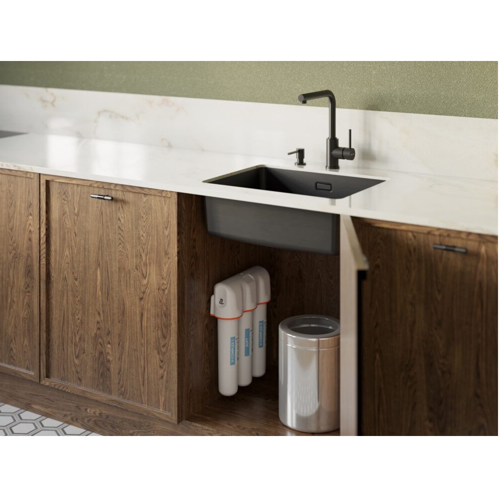 Дозатор встраиваемый Omoikiri OM-03 Вороненая сталь 4995043 — изображение 2