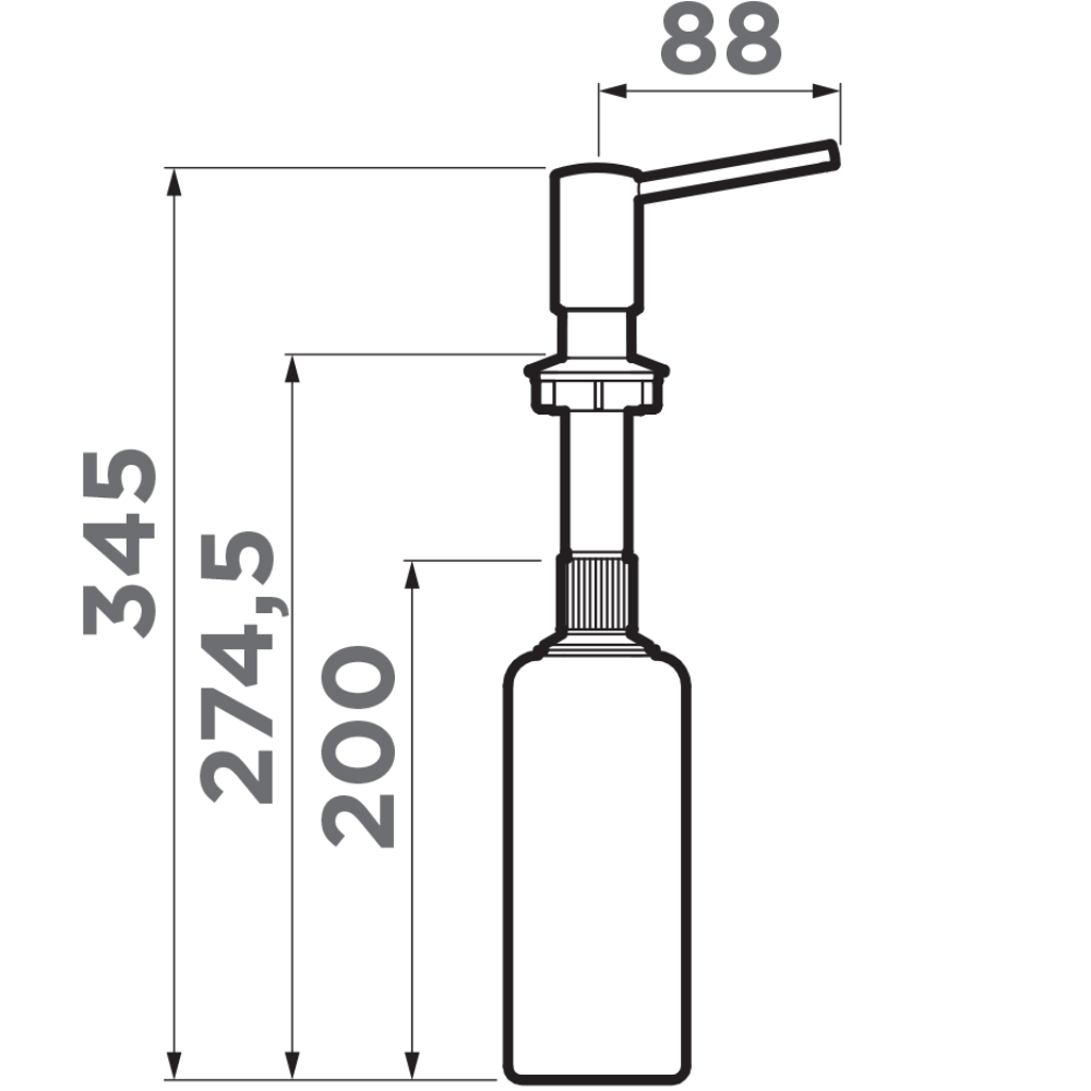Дозатор встраиваемый Omoikiri OM-02-P Эспрессо 4995074 — изображение 3