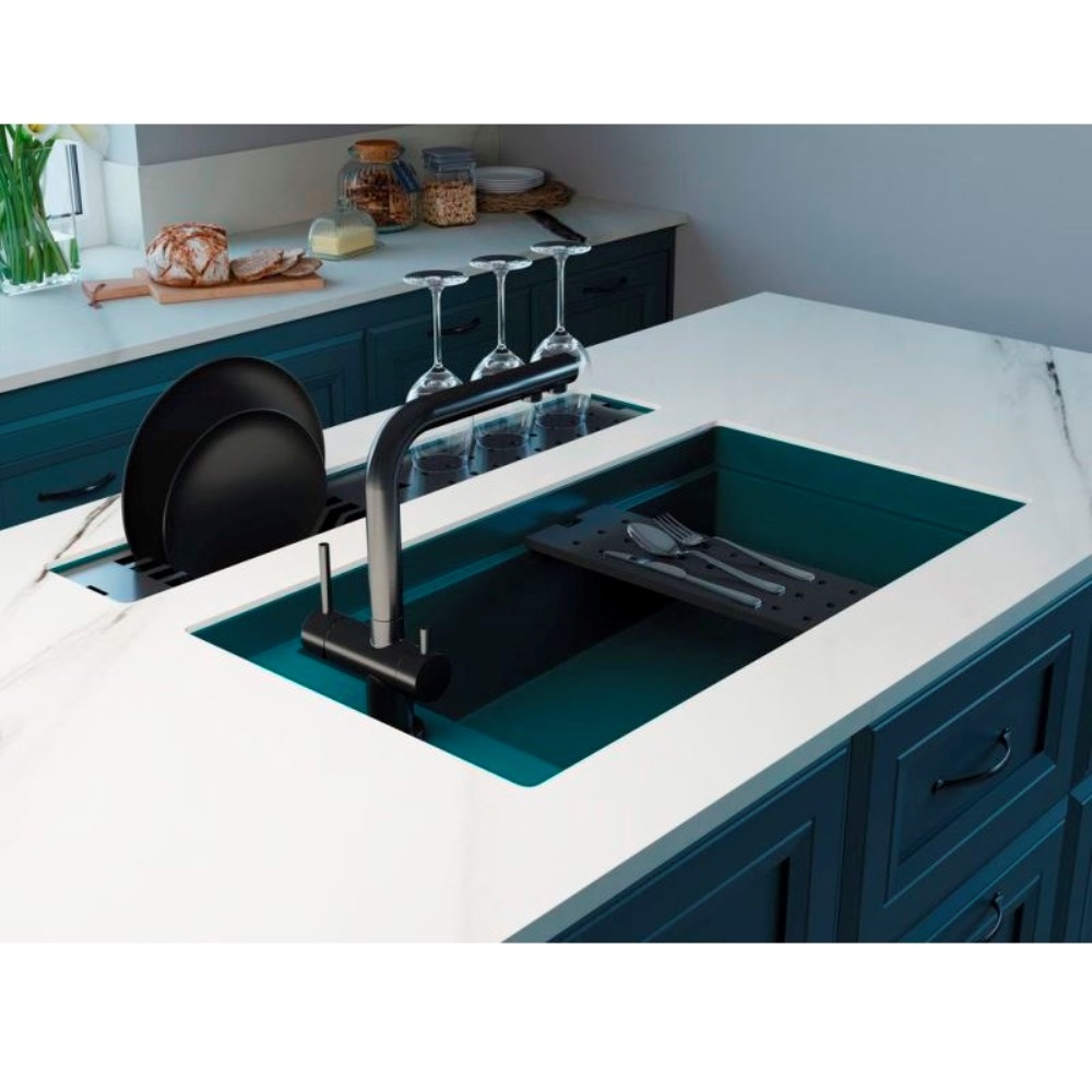 Мойка кухонная Omoikiri Kinaru 86 Графит 4997027 — изображение 3