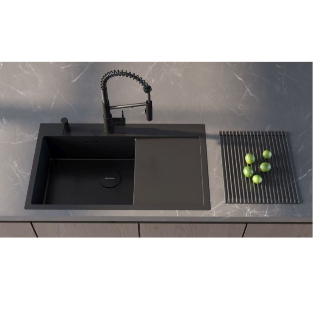 Мойка кухонная Omoikiri Akisame 86 левая Хром 4997031 — изображение 3